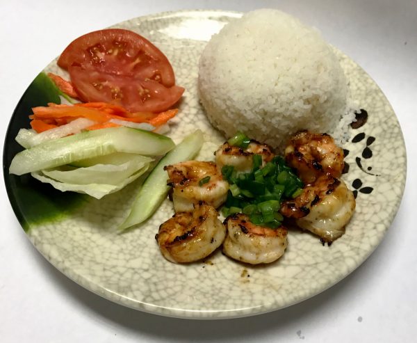 Com Tom Nuong (Grilled Marinated Shrimps)