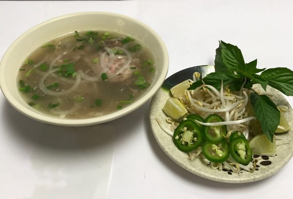 Pho Tai Gan (Eye-round steak & tendon beef)