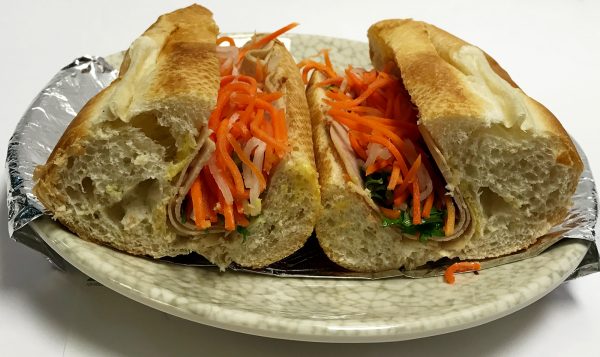 Banh Mi Cha Lua (Sliced Vietnamese Pork Roll Sandwiches)