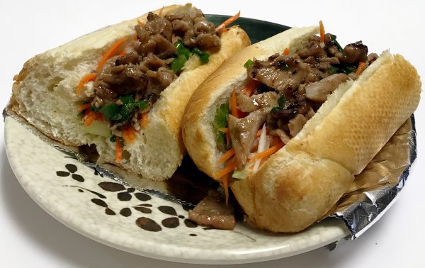 Banh Mi Thit Nuong (Grilled Marinated Sliced Pork Sandwiches)