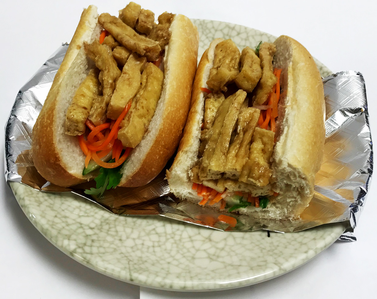 Banh Mi Tofu (Fried Tofu Sandwiches) - Pho Palace Philadelphia