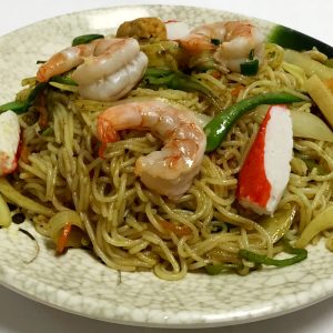 Seafood Singapore Noodles (Spicy)