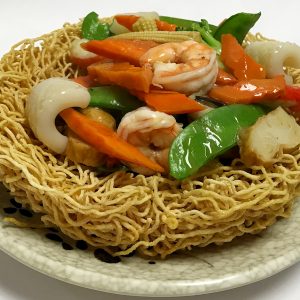 Seafood Pan Fried Noodles